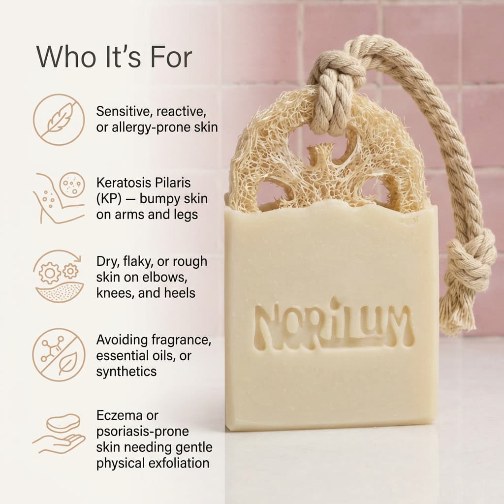 natural soap for sensitive and dry flaky eczema skin