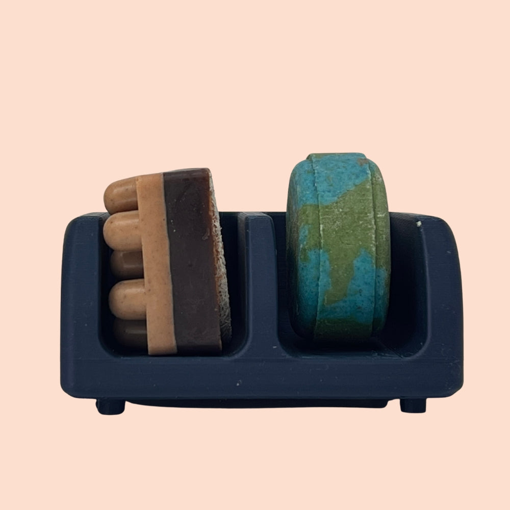 Soap and shampoo bar holder