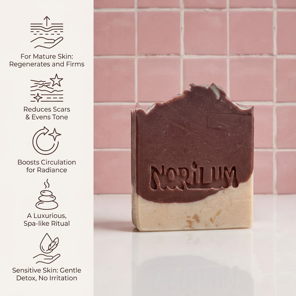 solid soap made with Neroli Essential Oil – a precious botanical oil that rejuvenates skin