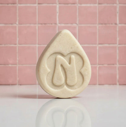 Rice and Ylang Ylang solid shampoo bar for shine and volume handmade in New Zealand by Norilum