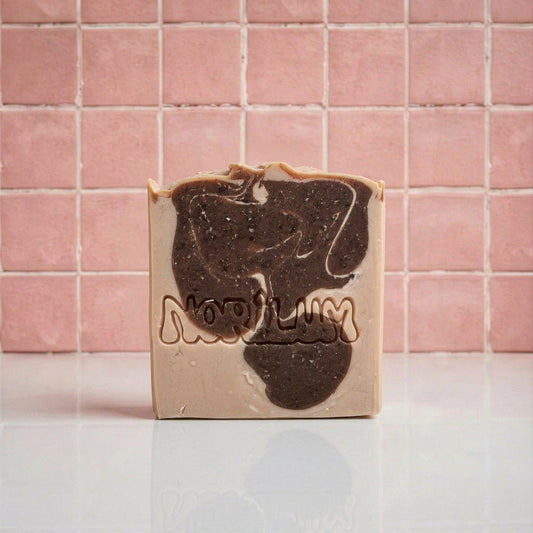 Cacao and sandalwood handmade soap bar for antioxidant glow by Norilum New Zealand