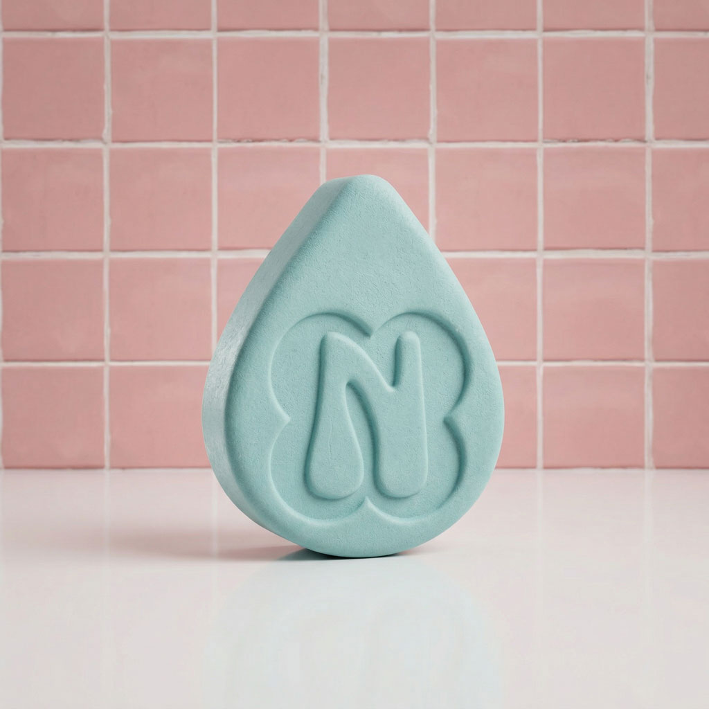 Blue Clay Repair shampoo bar for scalp detox and 
hair repair handmade in New Zealand by Norilum