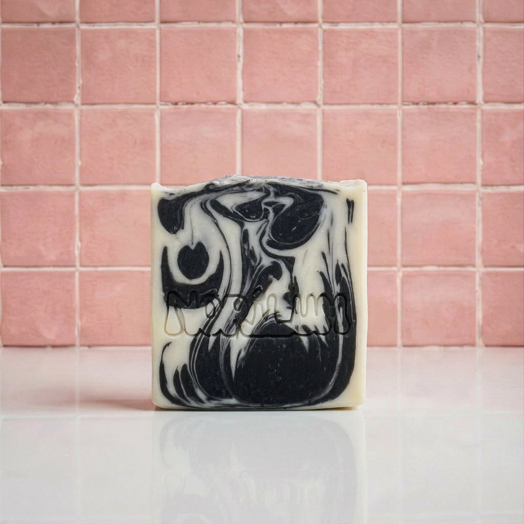 Handmade activated charcoal and kaolin clay deep detox soap bar by Norilum New Zealand