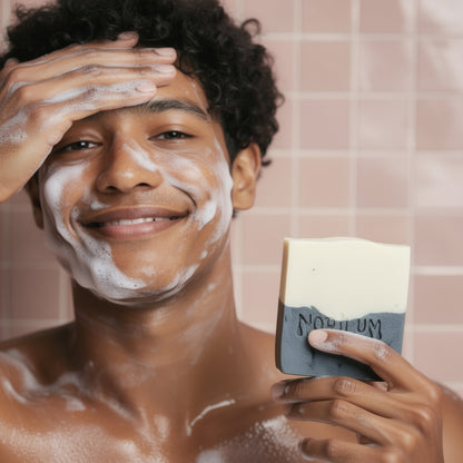  Soap bar that cleans pores of pollutants and excess sebum 