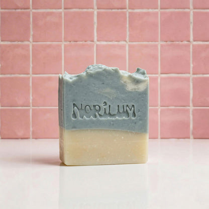 Handmade Calabrian blue clay peppermint deep detox soap bar by Norilum New Zealand