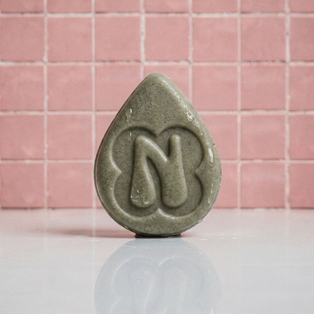 Zen Garden shampoo bar for scalp healing and dandruff 
relief handmade in New Zealand by Norilum